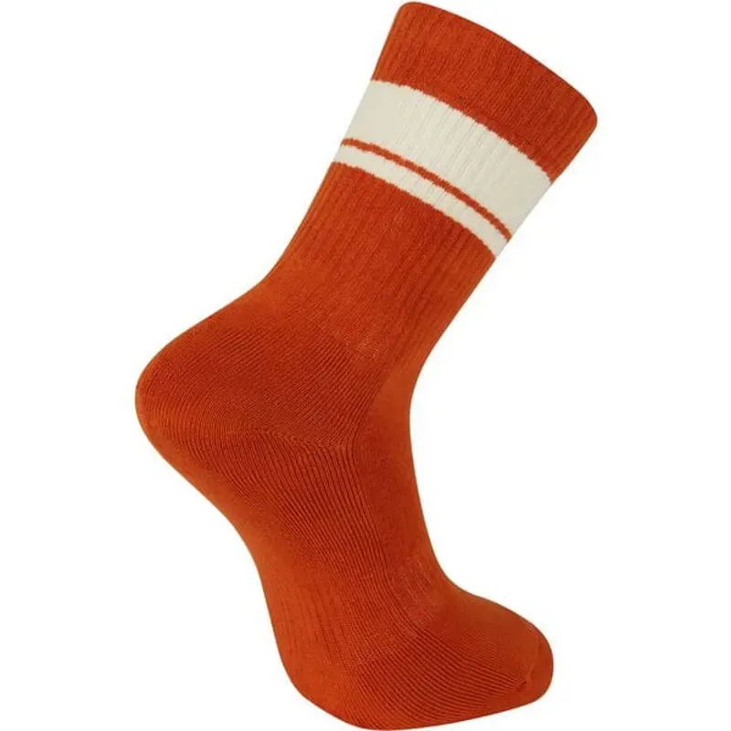 Madison Roam Isoler Cycling Crew Sock In Rust Orange-1