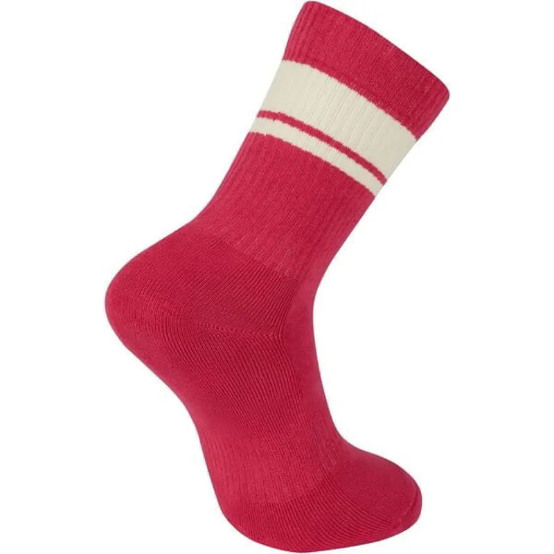 Madison Roam Isoler Cycling Crew Sock in Magenta Pink-1