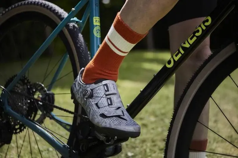 Madison Roam Isoler Cycling Crew Sock In Rust Orange-2