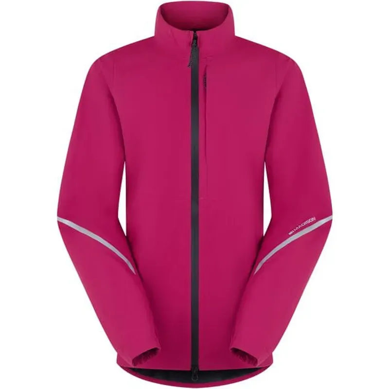 Madison Women's Freewheel Waterproof Cycling Jacket In Magenta Pink