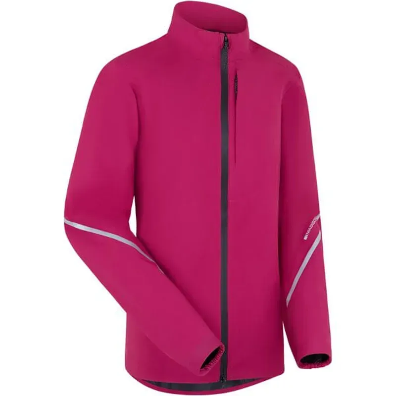 Madison Women's Freewheel Waterproof Cycling Jacket In Magenta Pink-1