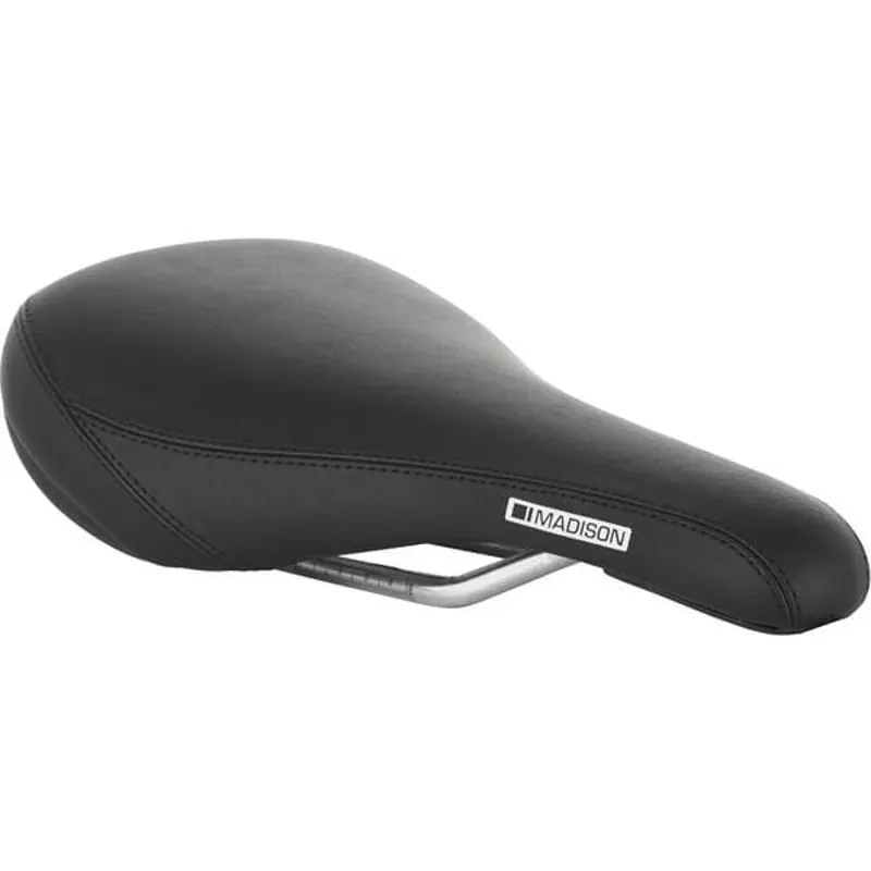 Madison Flux Junior Kids Saddle Black 130 mm x 240 mm