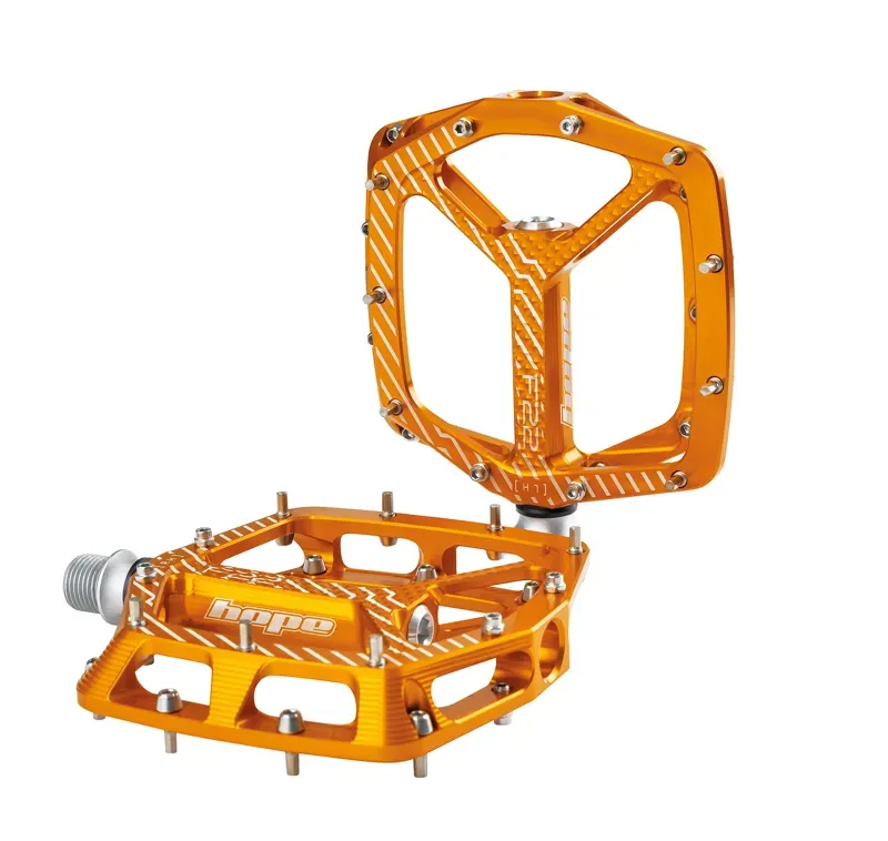 Hope F22 Flat MTB Pedals Pair - Orange