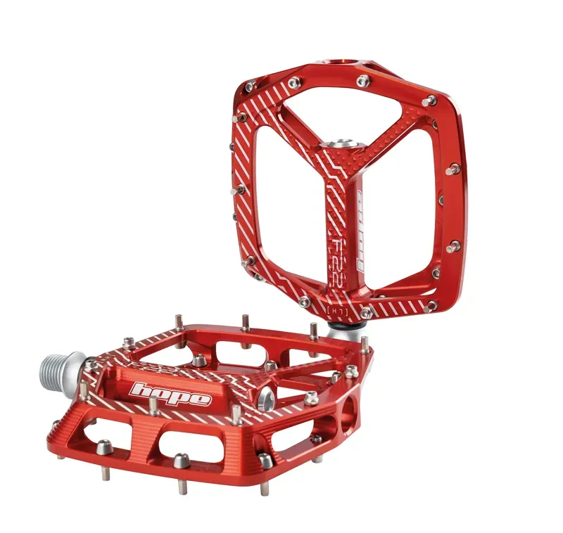 Hope F22 Flat MTB Pedals Pair - Red