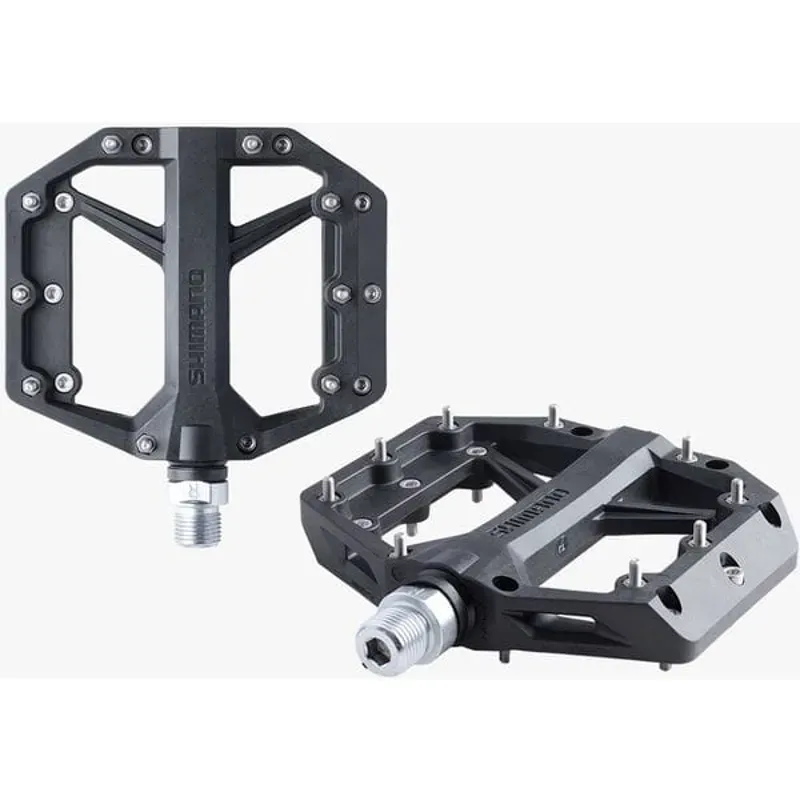 Shimano GR400 MTB Flat Pedals Black Pair-2