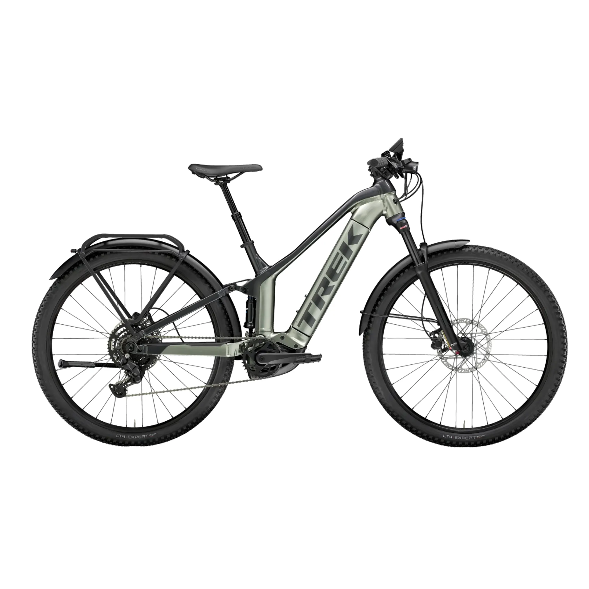2024 Trek Powerfly FS 4 EQ Electric Mountain Bike in Lichen Green