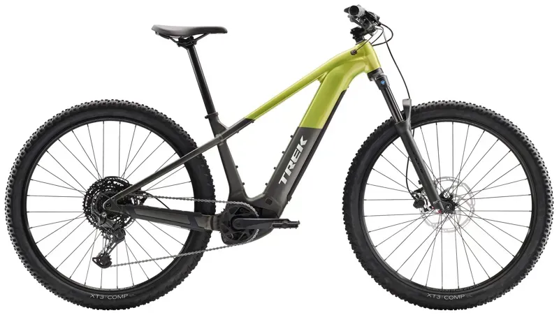 2026 Trek Powerfly+ 4 27.5 Electric Mountain Bike in Matte Mercury/Gloss Power Surge