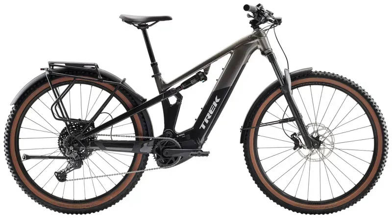 2026 Trek Powerfly FS+ 4 Equipped Gen 4 E-MTB Bike In Mercury/Dark Web