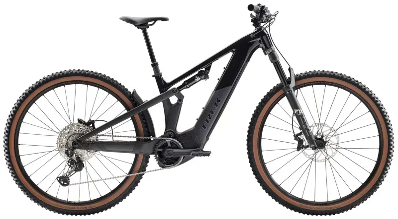 2026 Trek Powerfly FS+ 6 Gen 4 E-Mountain Bike In Gloss Dark Star/Matte Dark Web