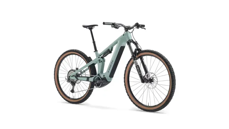 Trek Powerfly+ FS 5 Gen 4 eMountain Bike in Blue Sage/Catalina Fog-1