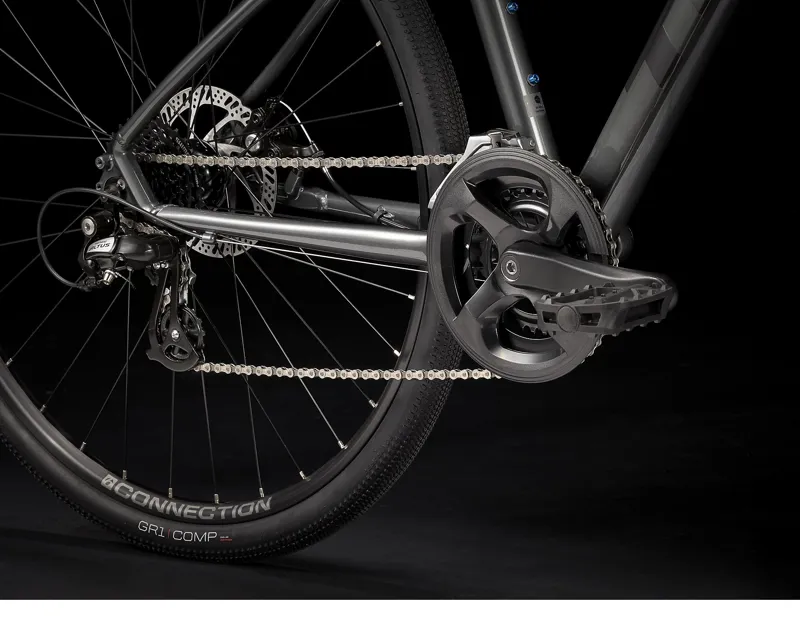 trek dual sport 3 hybrid bike 2021 in lithium grey
