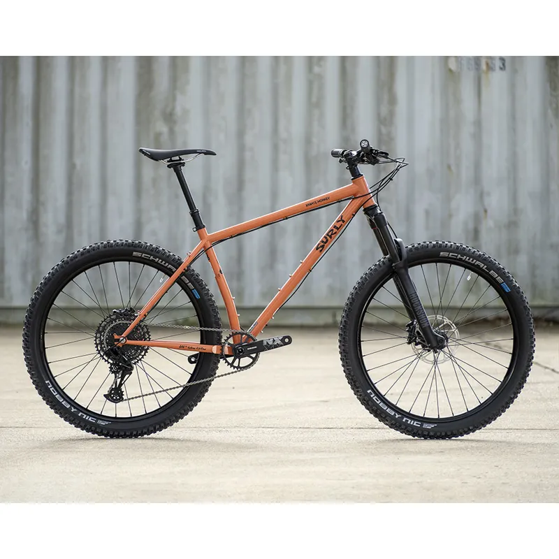 Surly Karate Monkey 27.5+ Suspension Peach Salmon Sundae-1