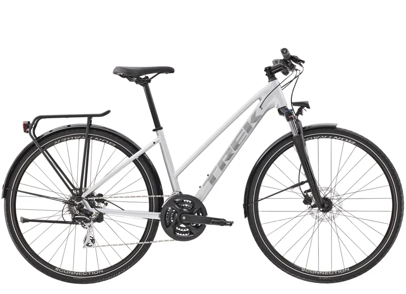 Trek Dual Sport 2 Equipped Stagger Hybrid Bike in Silver 