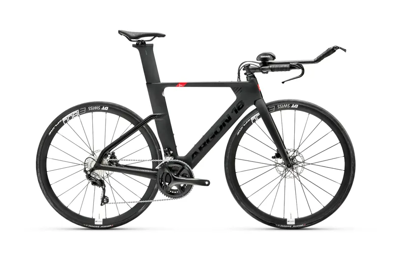 Argon 18 E117 Disc Shimano 105 Carbon Triathlon Bike in Black Matte