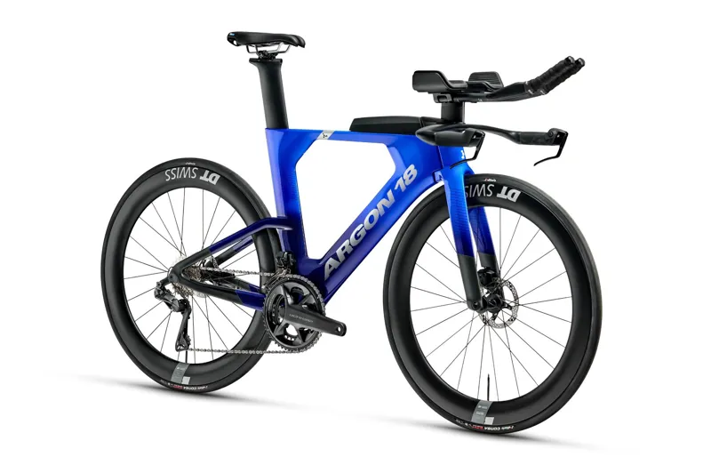 Argon 18 E119 Tri+ Disc Ultegra Di2 Carbon Triathlon Bike Vivid Blue -1