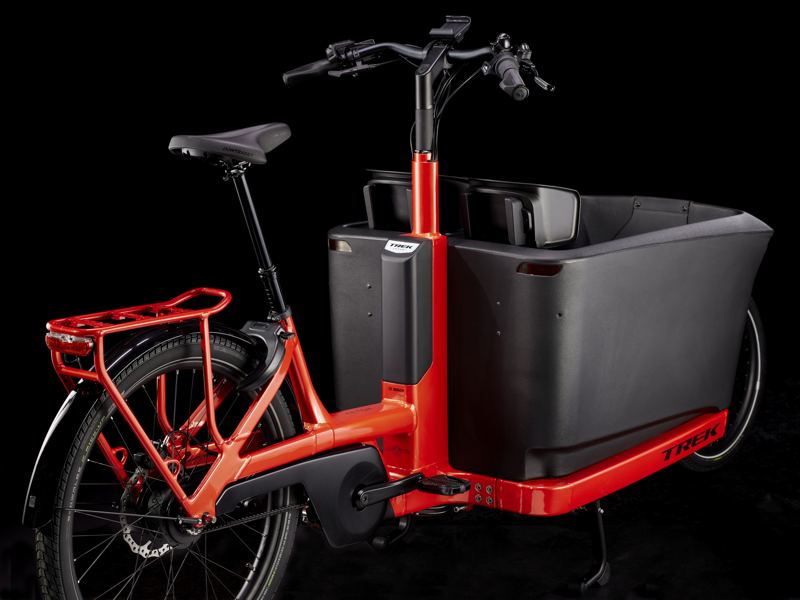 Trek Fetch+ 4 Electric Cargo Bike in Lava red-1