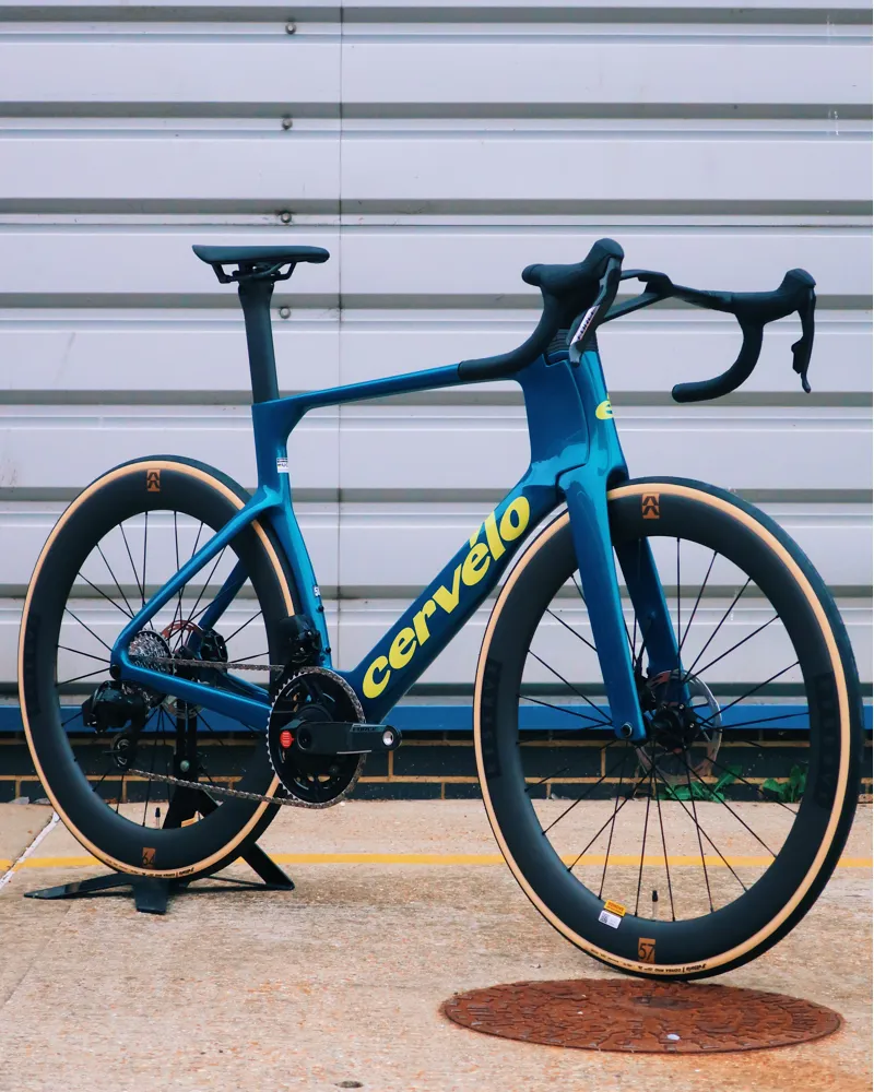 2027 Cervelo S5 SRAM Force AXS Carbon Road Race Bike in Reef Blue-1