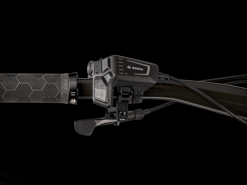 Trek Rail 9.8 XT eMountain Bike in Black/Marigold to Red Fade-5