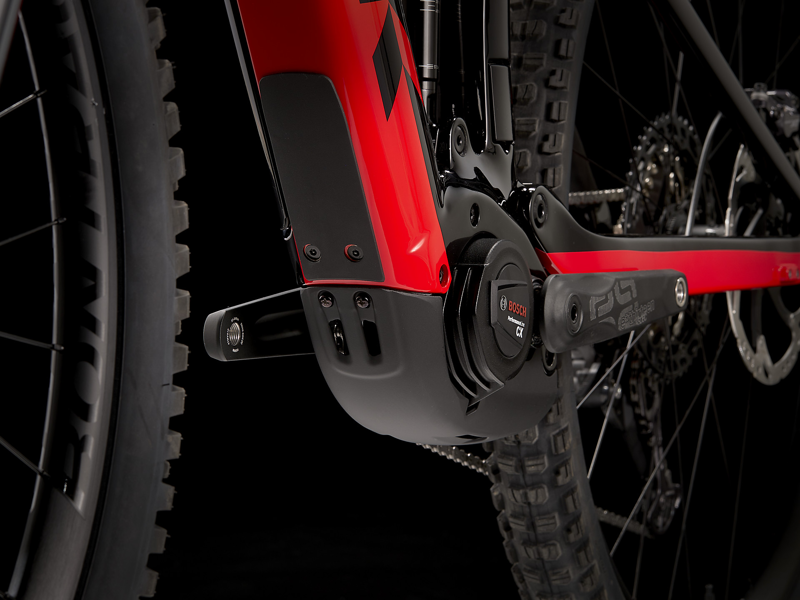 Trek Rail 9.8 XT eMountain Bike in Black/Marigold to Red Fade-8