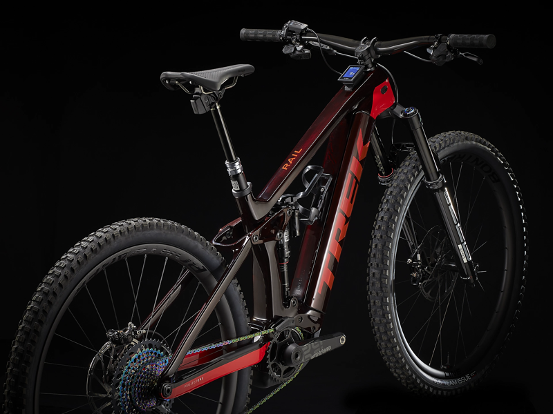 Trek Rail 9.9 XX1 AXS eMountain Bike in Carbon Red Smoke/Viper Red-10
