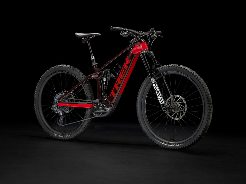 Trek Rail 9.9 XX1 AXS eMountain Bike in Carbon Red Smoke/Viper Red-1