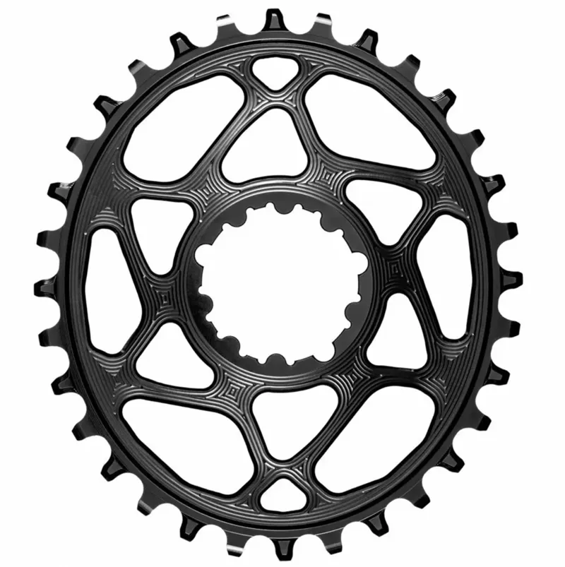 Absolute Black MTB Oval SRAM Boost 148 DM 3mm Offset Chainring Black