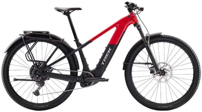 2026 Trek Powerfly+ 4 EQ 29-inch E-MTB in Radioactive Red Dark Star