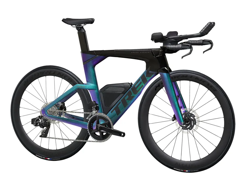 Trek Speed Concept SLR 6 eTap Road Race Bike in Emerald Iris/Black