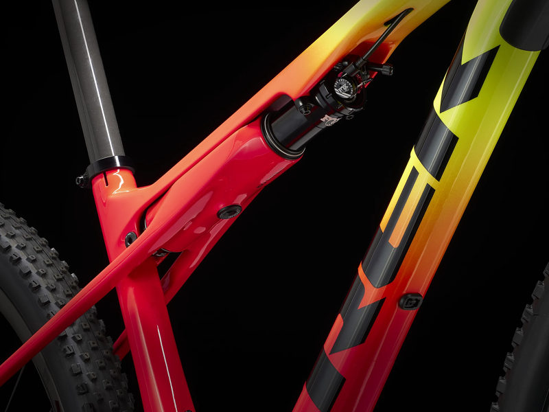 Trek Supercaliber 9.8 XT XC Mountain Bike in Yellow Coral Fade Large-11