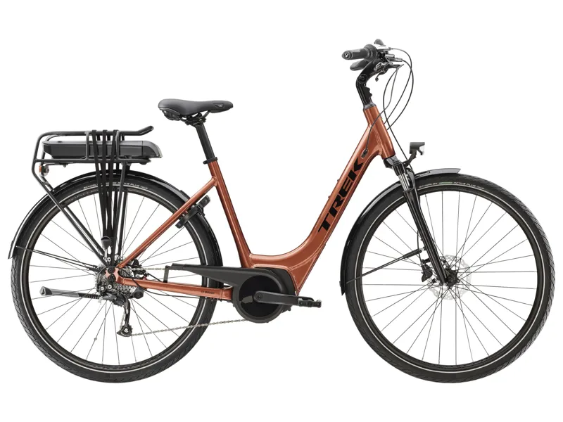 Trek Verve+ Lowstep 400wh Electric Hybrid Bike in Pennyflake