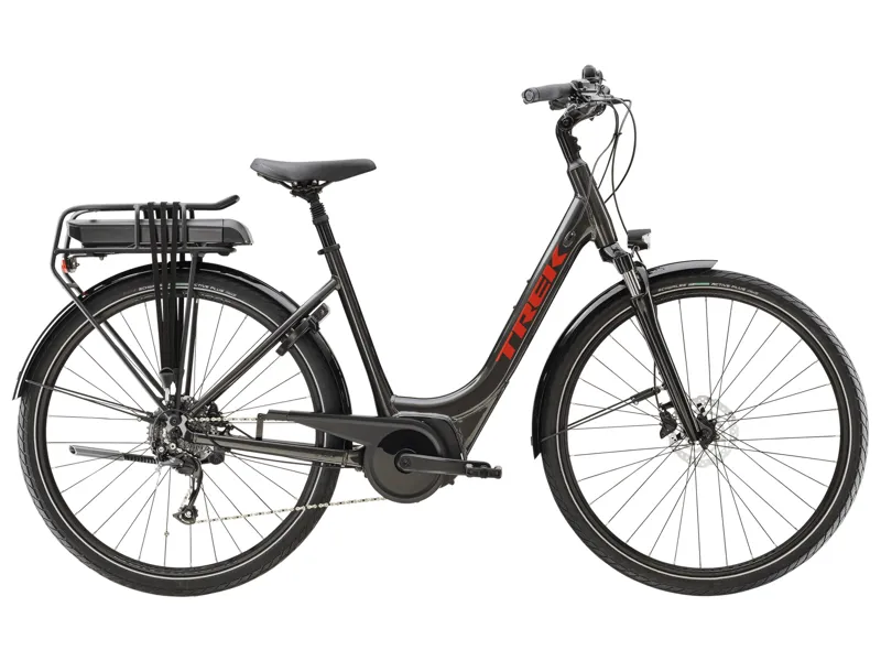 Trek Verve+ 2 Lowstep 500wh Electric Hybrid Bike in Black