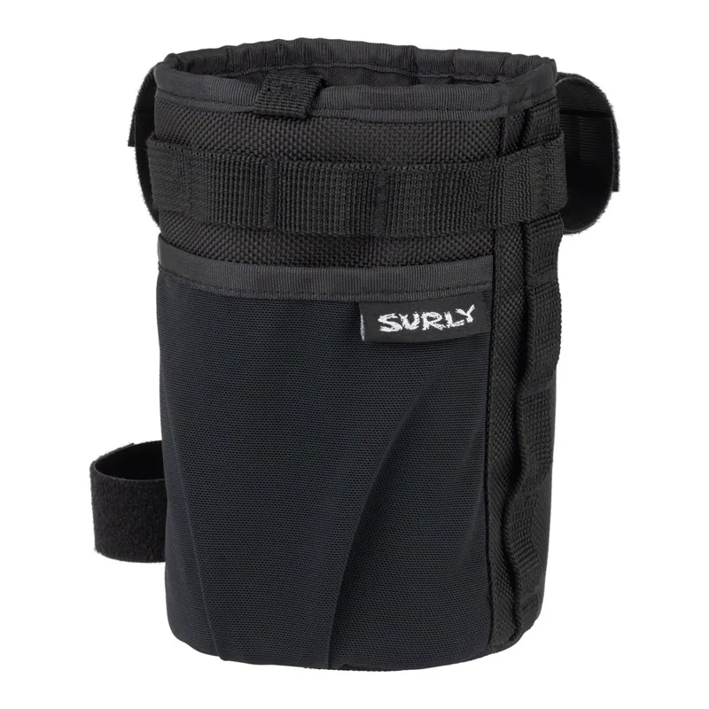 Surly Dugout Feedbag / Bottle Handlebar Bag in Black