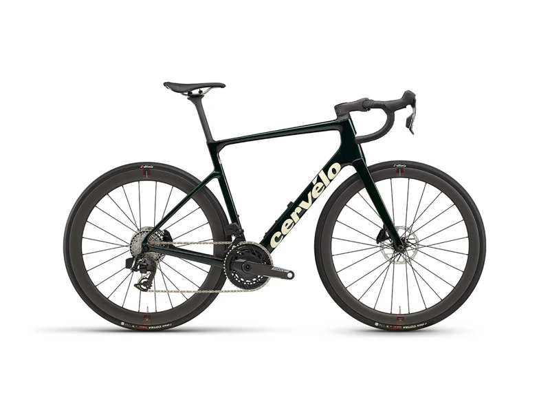 Cervelo Caledonia 5 Force AXS Carbon Road Bike in Emerald Cream