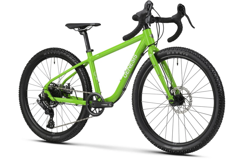 Genesis CDA Junior 24inch Kids Gravel Bike in Polyphonic Pea Green-1