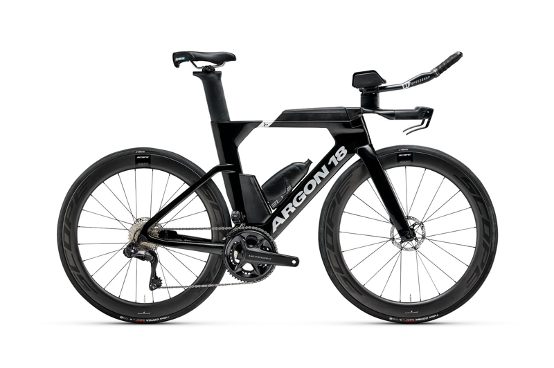 Argon 18 E117 Disc Ultegra Di2 Triathlon Bike Medium in Black Stealth
