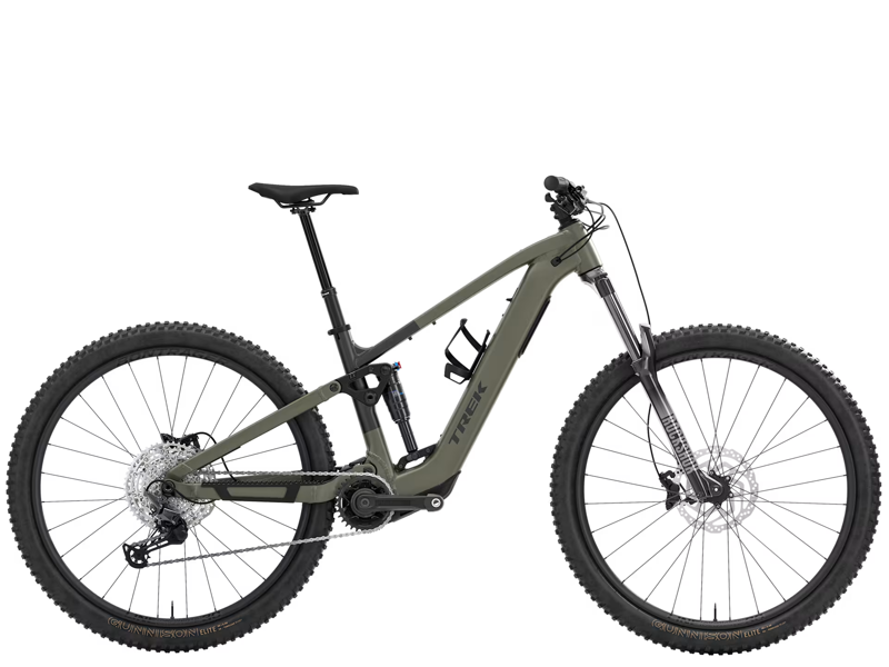 2026 Trek Fuel+ EX 5 EMTB Mountain Bike in Olive Grey Trek Black