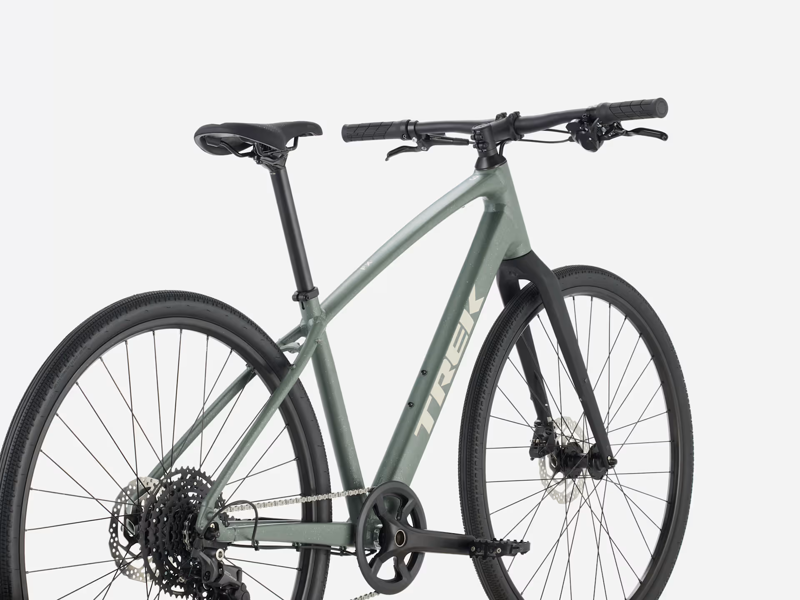 2026 Trek FX Sport AL 3 Step Over Hybrid Bike in Keswick Green-3
