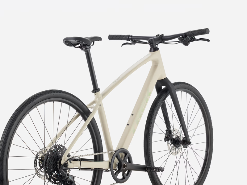 2026 Trek FX Sport AL 3 Step Over Hybrid Bike in Buff Beige-3
