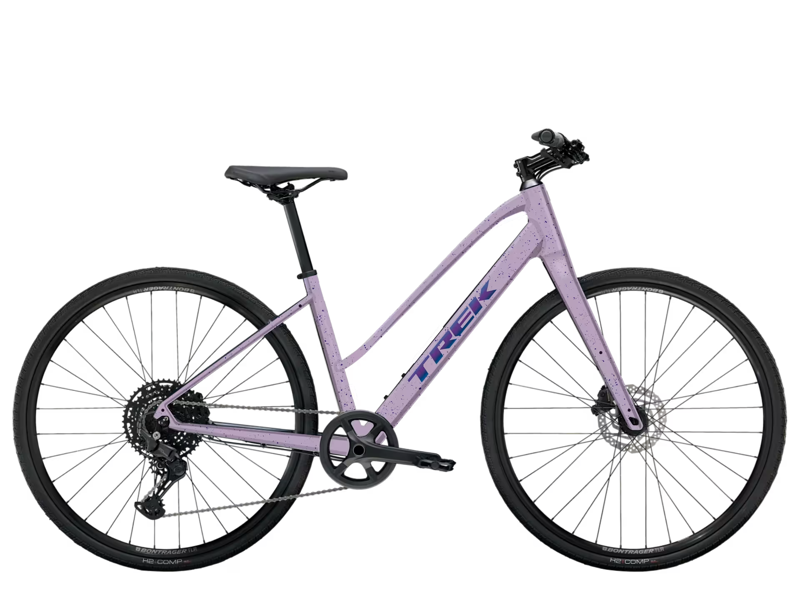 2026 Trek FX Mid Step Hybrid Bike in Lavender Haze Purple