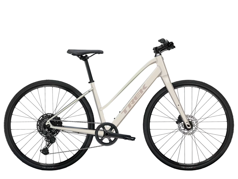 2026 Trek FX 1 Mid Step Hybrid Bike in Era White