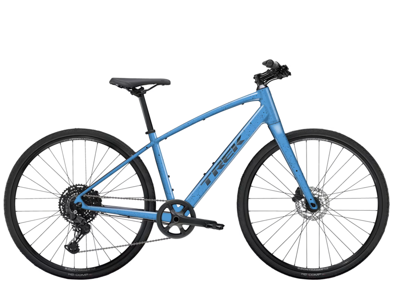 2026 Trek FX 2 Step Over Hybrid Bike in Fjord Blue