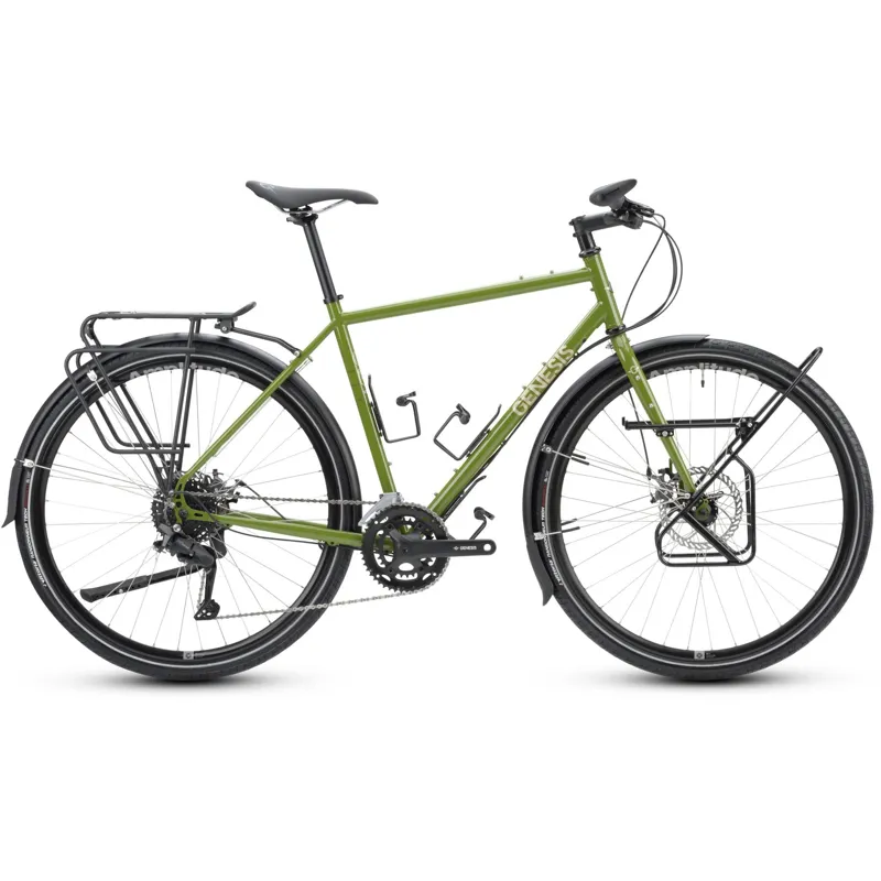 2025 Genesis Tour De Fer 10 Steel Touring bike Medium in Olive Green