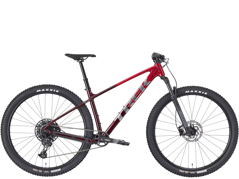 2026 Trek Marlin 7 Mountain Bike in Fury Red Lithium Grey Fade