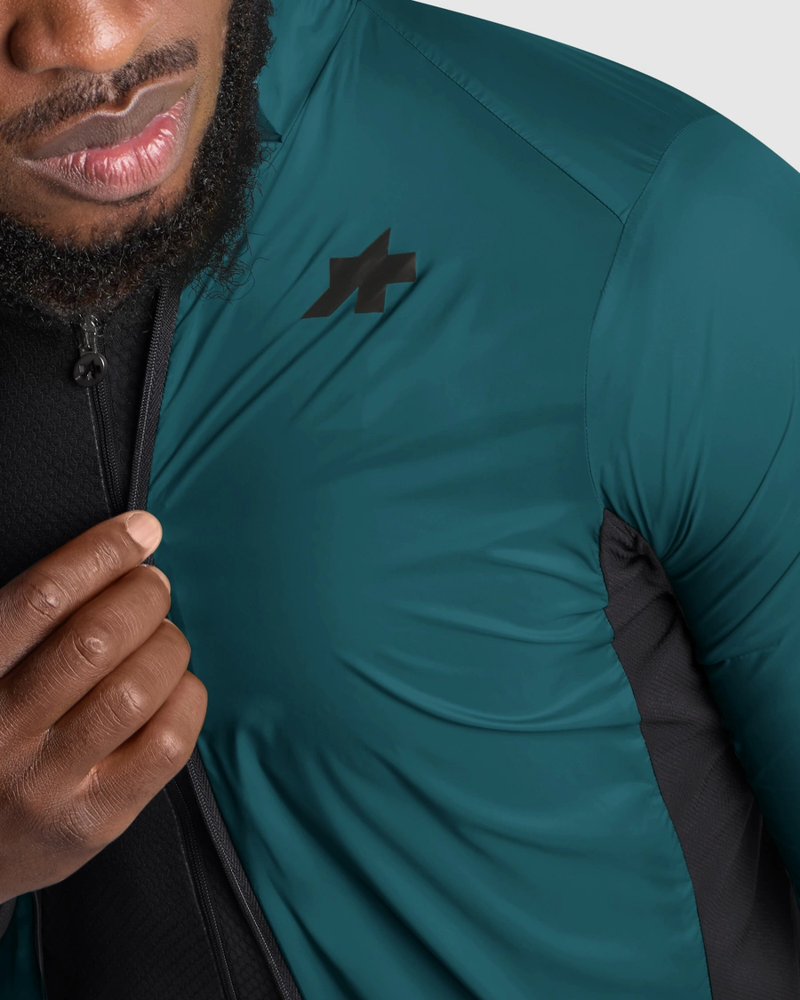 Assos Mille Gt Road Cycling Wind Jacket S11 in Deep Petrol Green-2