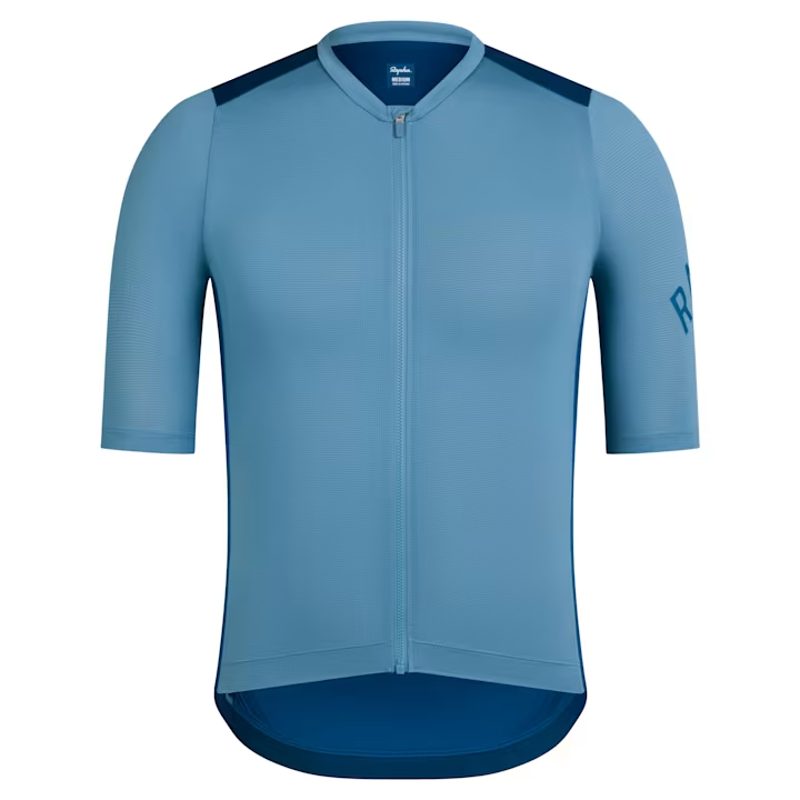 Rapha Mens Pro Team Short Sleeve Training Jersey in Dusted Blue-1