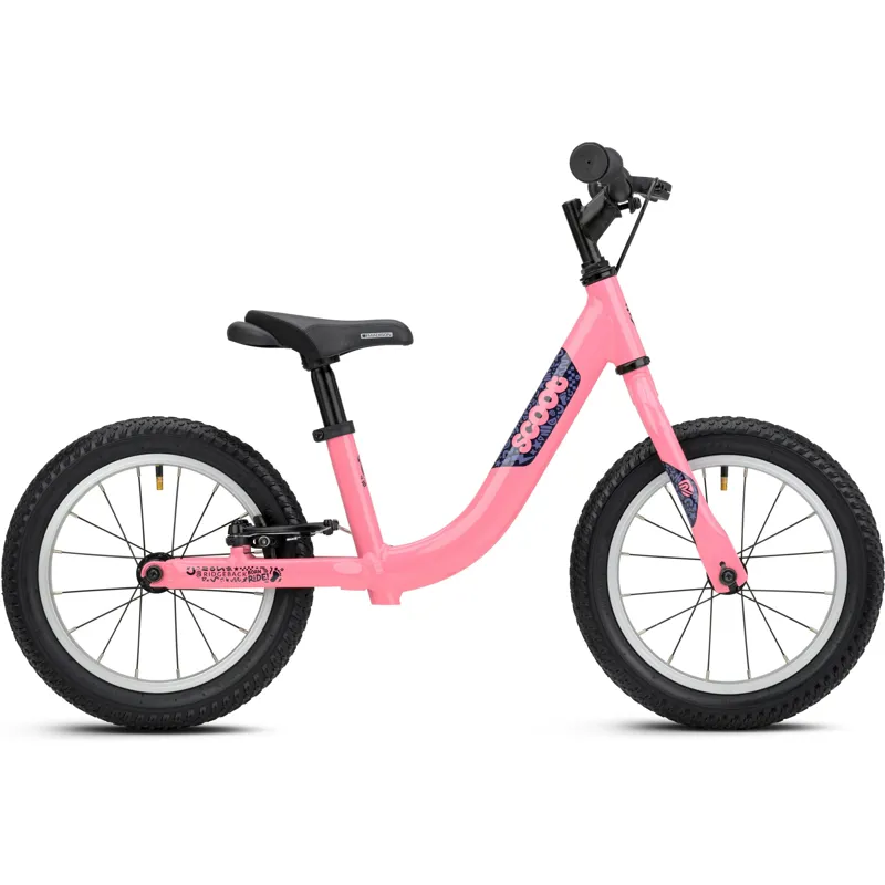 Ridgeback Scoot XL 14inch Balance Bike in Polly Pink 3 to 5 years old