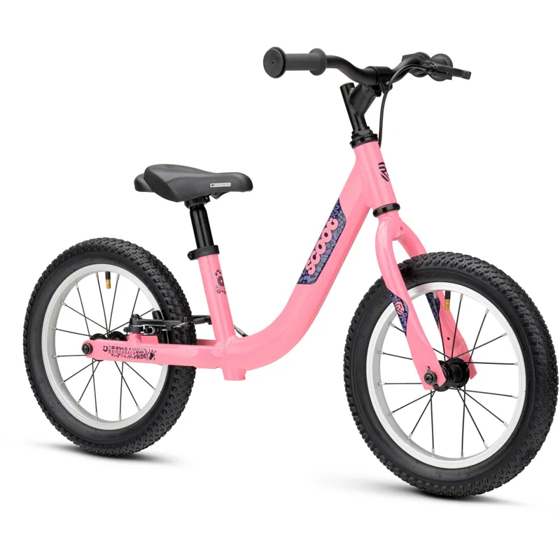 Ridgeback Scoot XL 14inch Balance Bike in Polly Pink 3 to 5 years old-1