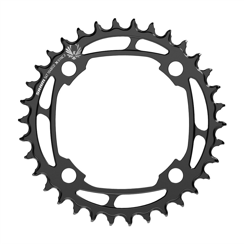 SRAM Chain Ring X-SYNC 2 104 BCD Steel Eagle Black: BLACK 34t