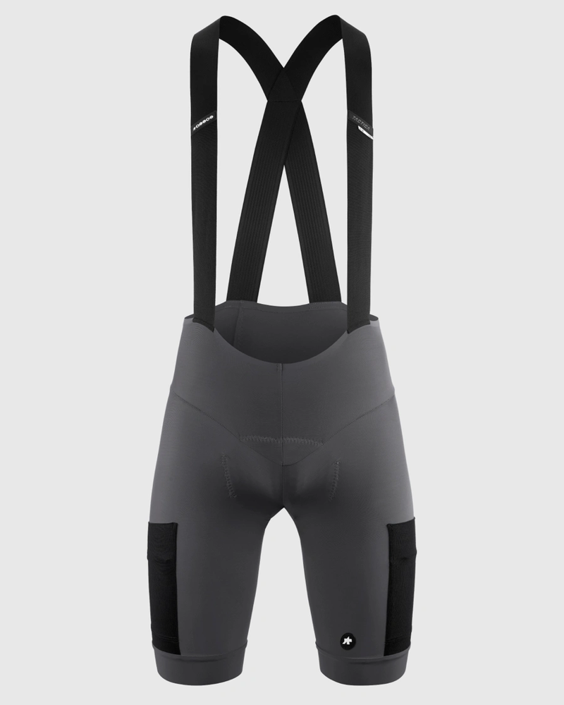 Assos Tactica Gravel Cycling Bib Shorts with Pockets T5 in Robust Grey