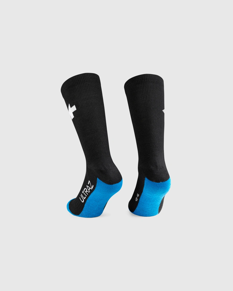 Assos Ultraz Winter Cycling Socks P1 Black Blue-1
